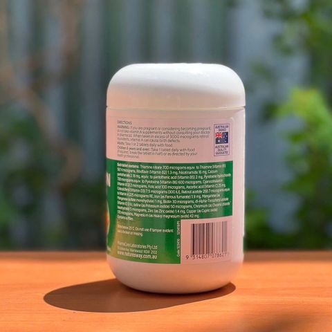 Vitamin Tổng Hợp Nature’s Way Complete Daily Multivitamin 200 Viên - Hỗ Trợ Sức Đề Kháng, Nhập Khẩu Chính Ngạch Úc