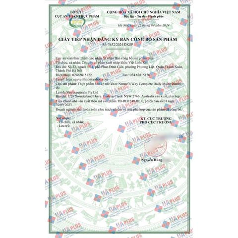 Vitamin Tổng Hợp Nature’s Way Complete Daily Multivitamin 200 Viên - Hỗ Trợ Sức Đề Kháng, Nhập Khẩu Chính Ngạch Úc