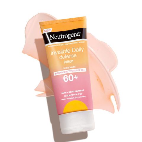 Kem Chống Nắng Không Mùi Neutrogena Invisible Daily Defense Lotion SPF60 88ml - Bảo Vệ Da Mặt và Body, Chống UVA/UVB, Dưỡng Ẩm, Không Gây Mụn