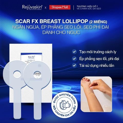Miếng Dán Xóa Mờ Sẹo Phẫu Thuật Ngực Rejuvaskin Scar FX - Hỗ Trợ Điều Trị Sẹo Sau Phẫu Thuật, Đa Dạng Kích Thước