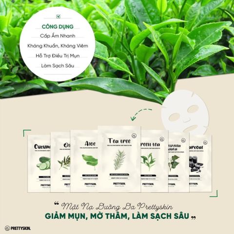 Mặt Nạ Dưỡng Da Prettyskin Hàn Quốc Nhiều Vị 23g - Giải Pháp Chăm Sóc Da An Toàn Cho Mọi Loại Da