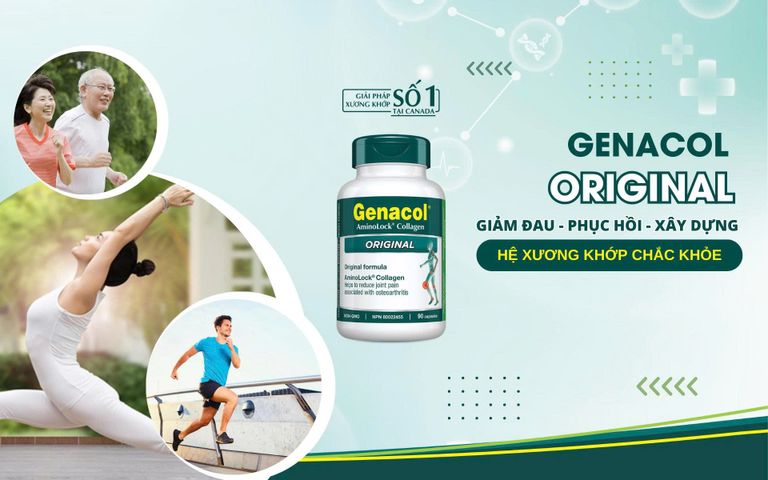 Viên Uống Hỗ Trợ Xương Khớp Genacol - Tăng Tiết Dịch, Tái Tạo Sụn, Giảm Đau Khớp Hiệu Quả Từ Canada