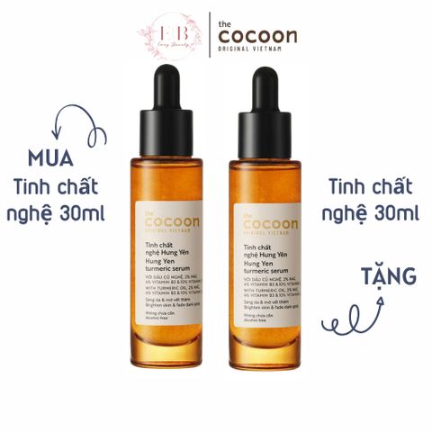 Tinh Chất Nghệ Hưng Yên Cocoon 10% Vitamin C - Serum Giảm Thâm, Làm Sáng Da, Dưỡng Ẩm 30ml, Chống Lão Hóa