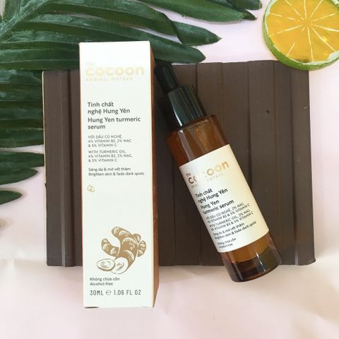 Tinh Chất Nghệ Hưng Yên Cocoon 10% Vitamin C - Serum Giảm Thâm, Làm Sáng Da, Dưỡng Ẩm 30ml, Chống Lão Hóa