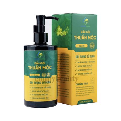 Dầu gội Thuần Mộc 300ml - Làm sạch nấm da đầu và gàu, giảm rụng tóc, chăm sóc tóc tự nhiên an toàn cho da nhạy cảm