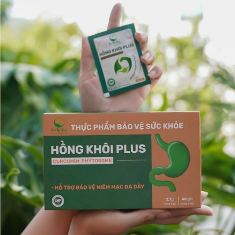 Dạ Dày Hồng Khôi Plus Thanh Mộc Hương - Hỗ Trợ Bảo Vệ Niêm Mạc Dạ Dày - 40 Gói Chống Đầy Hơi, Ợ Chua