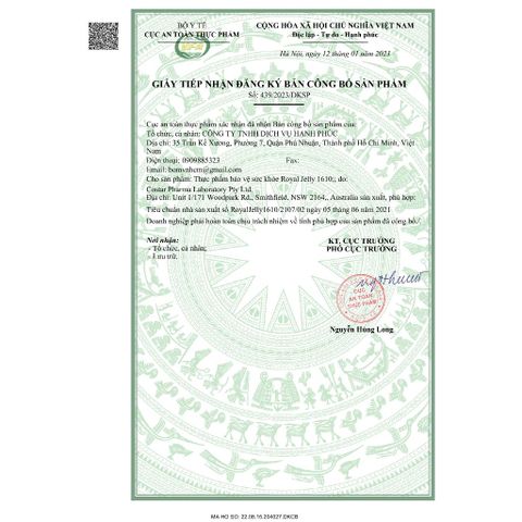 Viên sữa ong chúa Royal Jelly 6% 1610mg 10 HDA Úc - Tăng cường sức đề kháng, làm đẹp da, hỗ trợ giấc ngủ ngon, 365 viên