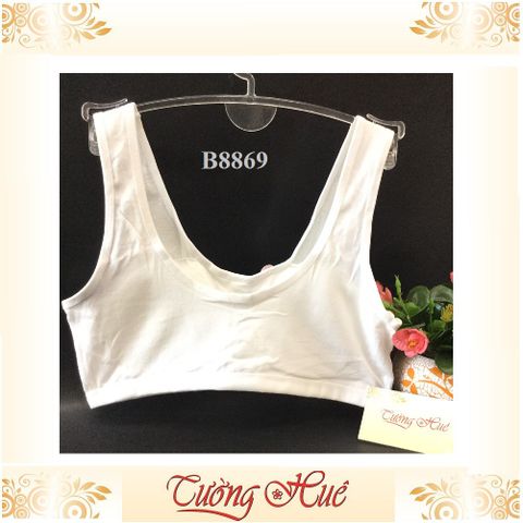 Áo Lá Mengyirou B8869 - Áo Ngực Trẻ Trung Dạng Croptop Học Sinh - Thoáng Mát, Co Giãn Tốt, Freesize Dưới 55kg