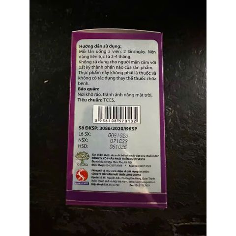 Unamax Naga Vesta Pharma - Thực Phẩm Chức Năng Hỗ Trợ Chống Oxy Hóa Và Điều Hòa Khí Huyết Hiệu Quả, Giảm Kích Thước Khối U Lành Tính