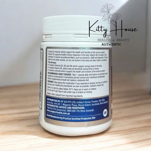 Viên Uống Bổ Sung Vitamin Nhóm B Wagner Mega B+ 100 Viên - Hỗ Trợ Chức Năng Hệ Thần Kinh và Giảm Stress