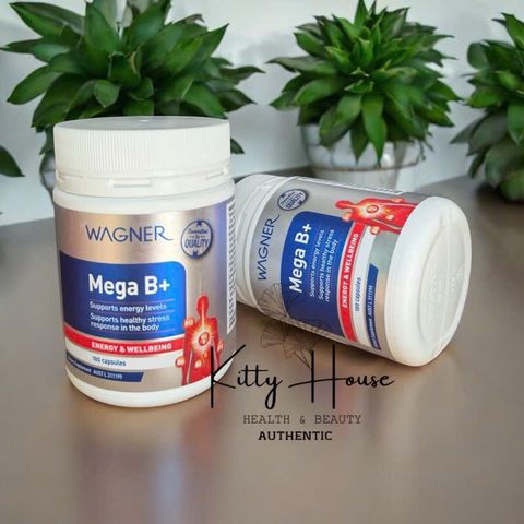 Viên Uống Bổ Sung Vitamin Nhóm B Wagner Mega B+ 100 Viên - Hỗ Trợ Chức Năng Hệ Thần Kinh và Giảm Stress