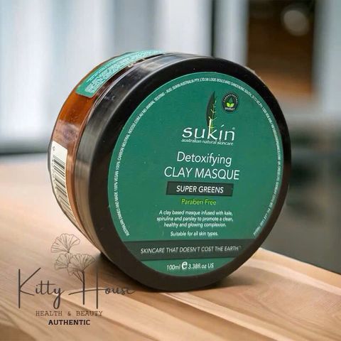 Mặt Nạ Đất Sét Thải Độc Sukin 100ml - Làm Sạch Sâu, Điều Trị Mụn, Giảm Dầu Thừa, Thích Hợp Cho Da Nhờn, Mụn Ẩn