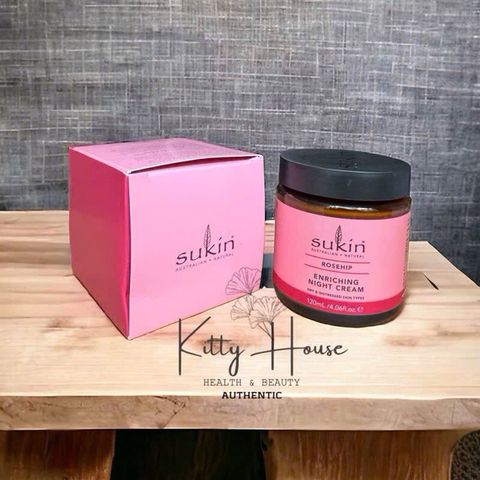 Kem Dưỡng Da Ban Đêm Sukin Rosehip 120ml - Giúp Da Sáng Mịn, Chống Lão Hóa, Cung Cấp Độ Ẩm Tối Ưu