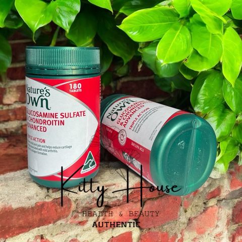Viên Uống Bổ Khớp Nature's Own Glucosamine Sulfate & Chondroitin Advanced 180 Viên - Hỗ Trợ Giảm Đau và Cứng Khớp, Tăng Cường Sức Khỏe Sụn Khớp