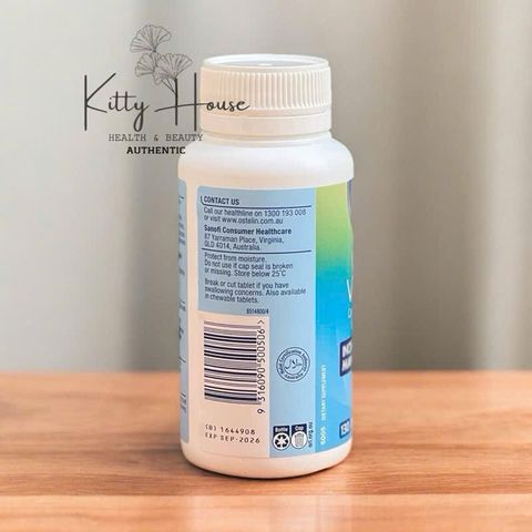 Viên uống bổ sung Canxi Ostelin Calcium & Vitamin D3 130 viên - Hỗ trợ xương chắc khỏe cho mẹ và bé, Vitamin D chống thiếu hụt