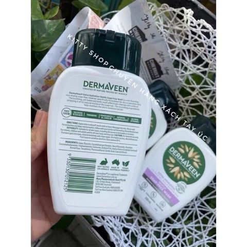 Sữa Tắm và Rửa Mặt Dịu Nhẹ Dermaveen Extra Gentle 250ml - Chuyên Dụng Cho Da Khô, Nhạy Cảm, Không Chất Tạo Mùi, Paraben