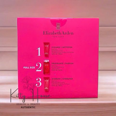 Set Quà Tặng Nước Hoa Nữ Elizabeth Arden Red Door 100ml - Lotion & Sữa Tắm 100ml, Hương Hoa Quả Tự Nhiên, Quà Tặng Sang Trọng