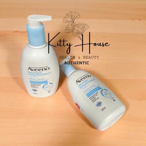 Kem Dưỡng Ẩm Da Khô Aveeno Dermexa Daily Emollient Cream 500ml - Dưỡng Da Không Mùi Hương, Chăm Sóc Da Cần Phục Hồi