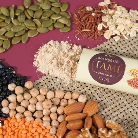 Combo 2 Hộp Bột Ngũ Cốc Nảy Mầm Tami - 100% Thiên Nhiên Giảm Cân, Dinh Dưỡng Cho Mọi Đối Tượng