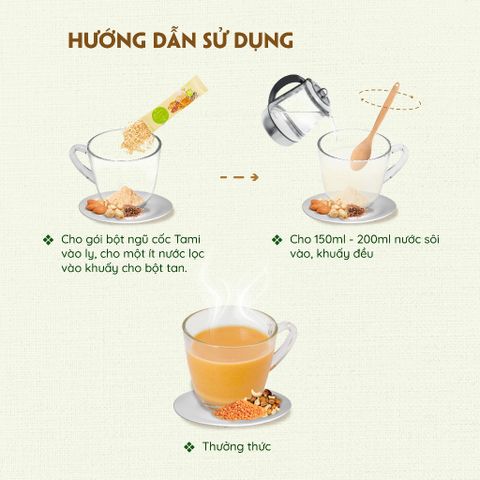 Combo Ngũ Cốc Tami Không Đường và Ít Đường 450gr - Hỗ Trợ Dinh Dưỡng Thiên Nhiên Cho Tất Cả Đối Tượng, Dễ Dàng Pha Chế