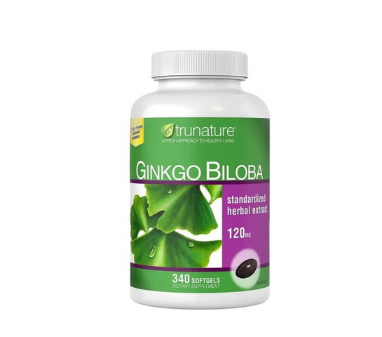 (Fullbox) Viên uống Trunature Ginkgo Biloba 120mg 340 viên - Hỗ trợ trí nhớ và tuần hoàn máu não cho người lớn, sản phẩm Mỹ