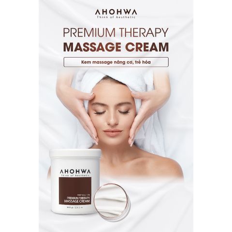 Kem Massage Body Ahohwa Premium 1000ml - Dưỡng Ẩm, Phục Hồi Da, Làm Sạch Lỗ Chân Lông, Nâng Cơ Thương Hiệu Hàn Quốc
