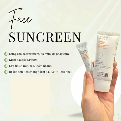 Kem Chống Nắng EPI-RX Invisible Shield Ex SPF50+ / PA++++ - Phổ Rộng, Siêu Mỏng Nhẹ, Nâng Tone, Kiềm Dầu Cho Mọi Loại Da
