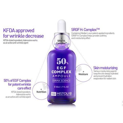 Tinh Chất Serum Histolab EGF Complex 50% - Chống Lão Hóa, Trẻ Hóa Da, Mờ Vết Nhăn, Tăng Đàn Hồi Cho Mọi Loại Da