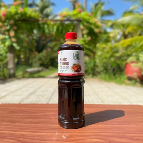 Nước Tương Mật Hoa Dừa Organic Sokfarm - Nguyên Bản, 100% Hữu Cơ, 86% Mật Hoa Dừa & Muối Biển Tự Nhiên - Tiêu Chuẩn Xuất Khẩu Mỹ, Châu Âu