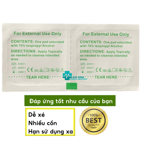 Thùng 100 Hộp Bông Tẩm Cồn Greetmed 70% - Bông Mịn Sát Khuẩn Đa Năng Cho Gia Đình - Vệ Sinh An Toàn và Tiện Lợi