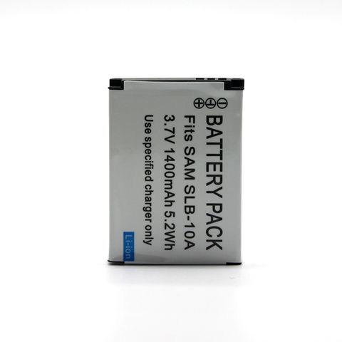 Pin Máy Ảnh Lithium SAMSUNG SLB-10A & JVC BN-VH105 1400mAh - Tương Thích với ES50, ES55, EX2F, HMX-U100BP và Nhiều Model Khác
