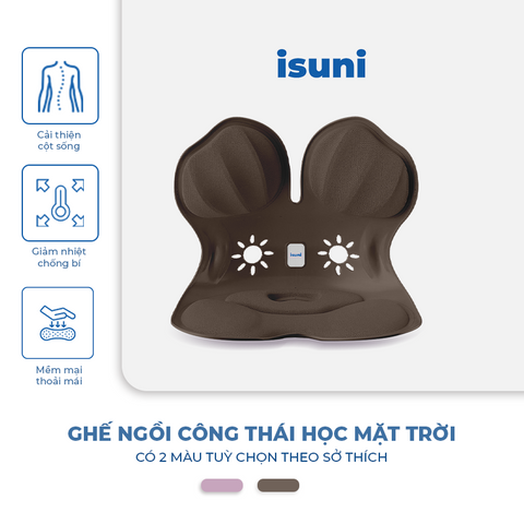 Ghế Điều Chỉnh Tư Thế Chống Gù Lưng BẢN SUNRISE - Ghế Công Thái Học Thông Minh Giảm Đau Lưng, Dành Cho Dân Văn Phòng và Học Sinh