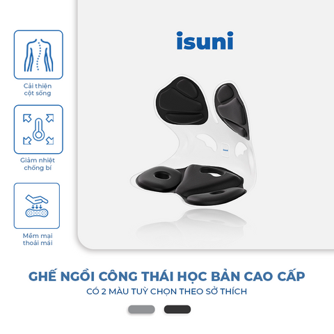Ghế Điều Chỉnh Tư Thế Ngồi Chống Gù Lưng - Ghế Công Thái Học Độc Đáo Giúp Giảm Đau Lưng Cho Dân Văn Phòng, Học Sinh, Mẹ Bầu