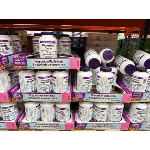 Viên uống Magnesium Bisglycinate 200mg - Giảm stress, tăng cường sức khỏe xương - Thực phẩm bổ sung Webber Natural