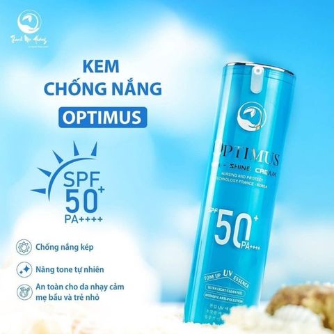 Kem Chống Nắng Thanh Mộc Hương Optimus Anti Shine SPF50+ PA++++ - Dưỡng Da Nâng Tone Chống Trôi 50ml