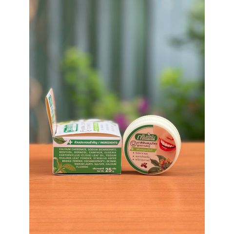 Bột Làm Trắng Răng Movitronix™ Green Herb - Bột Đánh Răng Thảo Dược Tự Nhiên Giúp Tẩy Trắng Răng An Toàn và Hiệu Quả