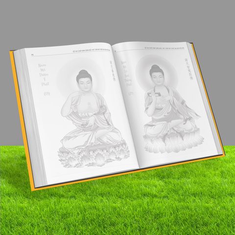 Vở Chép Kinh Song Ngữ A5 - Bát Thập Bát Phật Đại Sám Hối Văn in mờ - Học chữ Hán và chữ Việt dễ dàng, tiện dụng cho việc tu tập