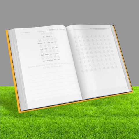 Vở Chép Kinh Song Ngữ Phật Thuyết Bát Đại Nhân Giác A5 - In Mờ Chữ Hán và Việt, Sổ Tay Học Tập Phật Giáo Hữu Ích