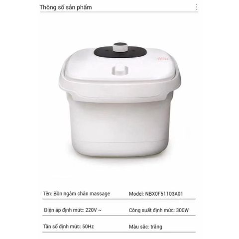 Bồn Ngâm Chân Nước Nóng NANJIREN - Massage Thư Giãn với Con Lăn Giữ Nhiệt Độ Không Gì Bằng