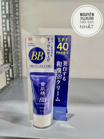 Kem trang điểm Kose Sekkisei White BB Cream Nhật Bản - Tạo tự nhiên, che khuyết điểm, chống nắng và cấp ẩm cho mọi loại da