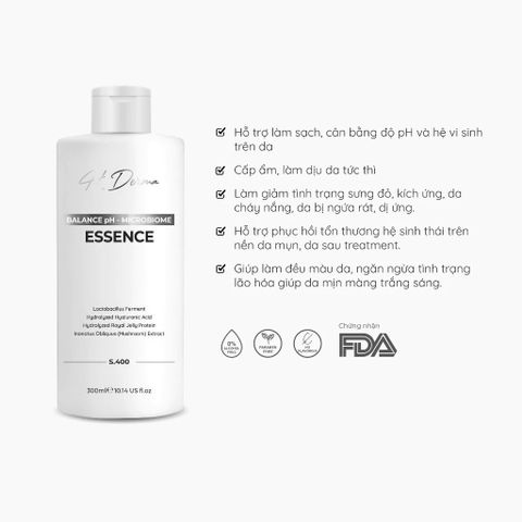 H.Derma Balance pH Microbiome Essence - Tinh Chất Dưỡng Da Cấp Ẩm, Ngăn Ngừa Lão Hóa & Bảo Vệ Hệ Vi Sinh Da