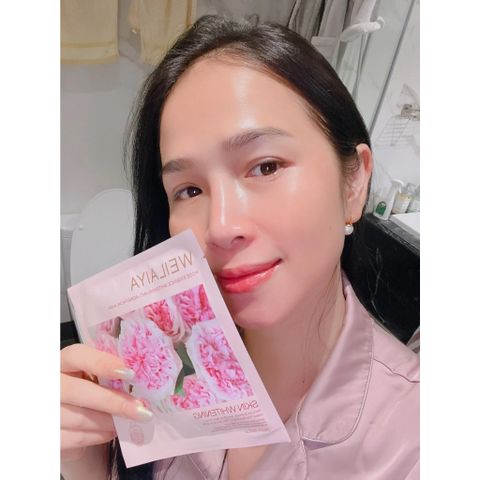Mặt Nạ Trắng Da Hồng Weilaiya - Essence Whitening Chống Lão Hóa (Hộp 10 Miếng) - Dưỡng Sáng và Trẻ Hóa Da Sau 20 Ngày