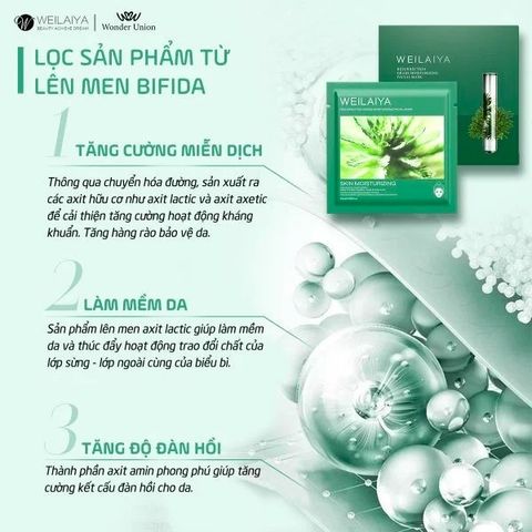 Mặt Nạ Trắng Da Hồng Weilaiya - Essence Whitening Chống Lão Hóa (Hộp 10 Miếng) - Dưỡng Sáng và Trẻ Hóa Da Sau 20 Ngày
