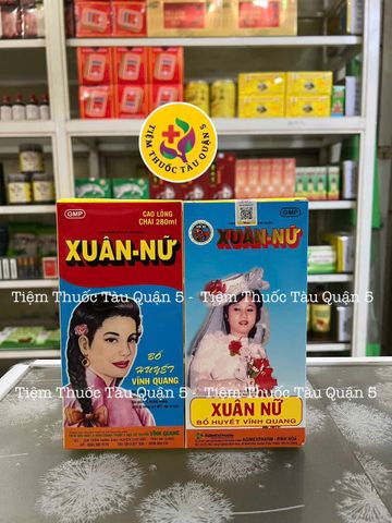 Xuân Nữ Bổ Huyết Vinh Quang - Hỗ Trợ Cân Bằng Kinh Nguyệt và Giảm Đau Bụng Kinh, 280ml Thảo Dược Tự Nhiên