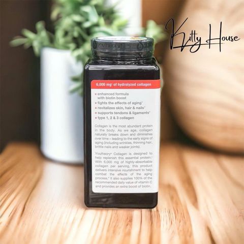 Viên uống Collagen Youtheory Advanced 390 viên - Hỗ trợ làm đẹp da, giữ ẩm, chống lão hóa hiệu quả, bổ sung vitamin C.