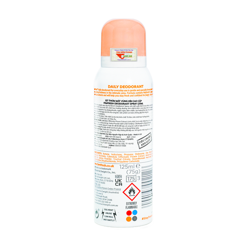 (có tem) Xịt khử mùi và thơm mát vùng kín cao cấp Femfresh Deodorant Spray