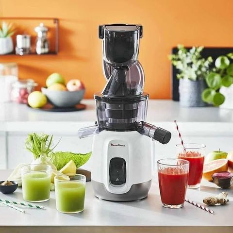 Máy Ép Chậm Moulinex ZU600110 - Ép Nước Trái Cây Và Rau Quả Giữ Lại 90% Dinh Dưỡng - Dễ Dàng Vệ Sinh, Hoạt Động Êm Ái