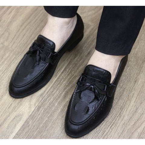 Giày Nam Da PU Cao Cấp RUNO G13 - Giày Lười Thời Trang In Vân Cá Sấu, Đế Cao Su Đúc, Dễ Dàng Kết Hợp Phong Cách