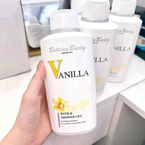 Sữa Tắm Vanilla Bettina Barty 500ml - Hương Thơm Nước Hoa Quyến Rũ, Dưỡng Ẩm và Làm Trắng Da Mịn Màng Tuyệt Đỉnh từ Đức