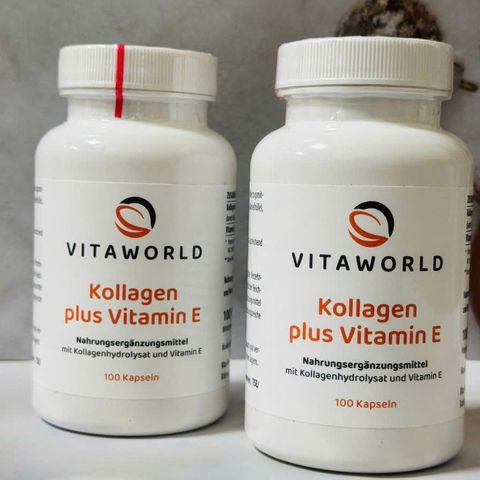 Collagen plus Vitamin E thủy phân Vitaworld Đức 100 viên